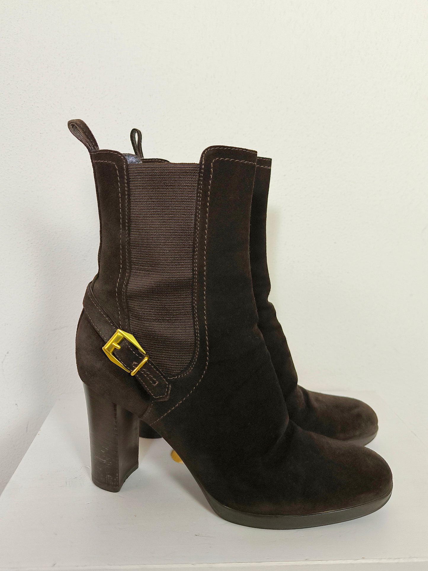 Stivaletti Sergio Rossi in pelle scamosciata