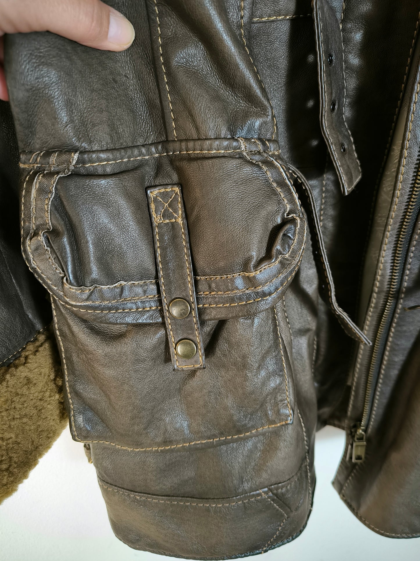 Giacca pelle Americanino vintage Tg M
