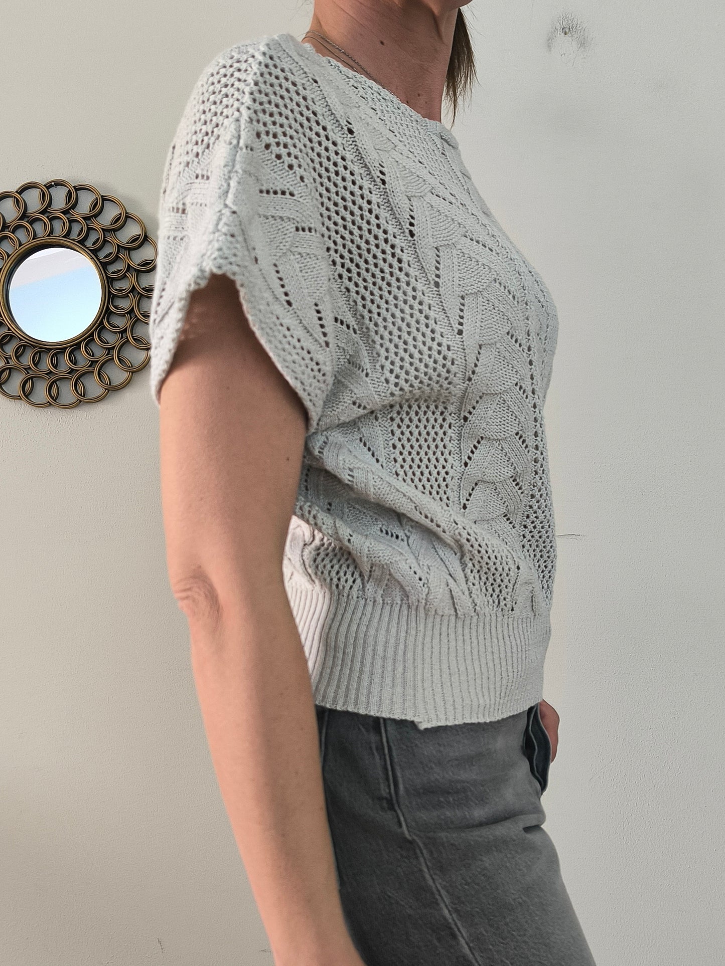 Maglia Pepperone vintage ghiaccio