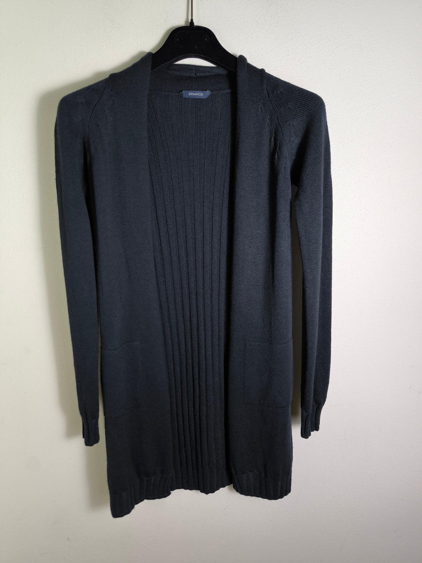Cardigan lungo Ermitage in lana e seta tg S