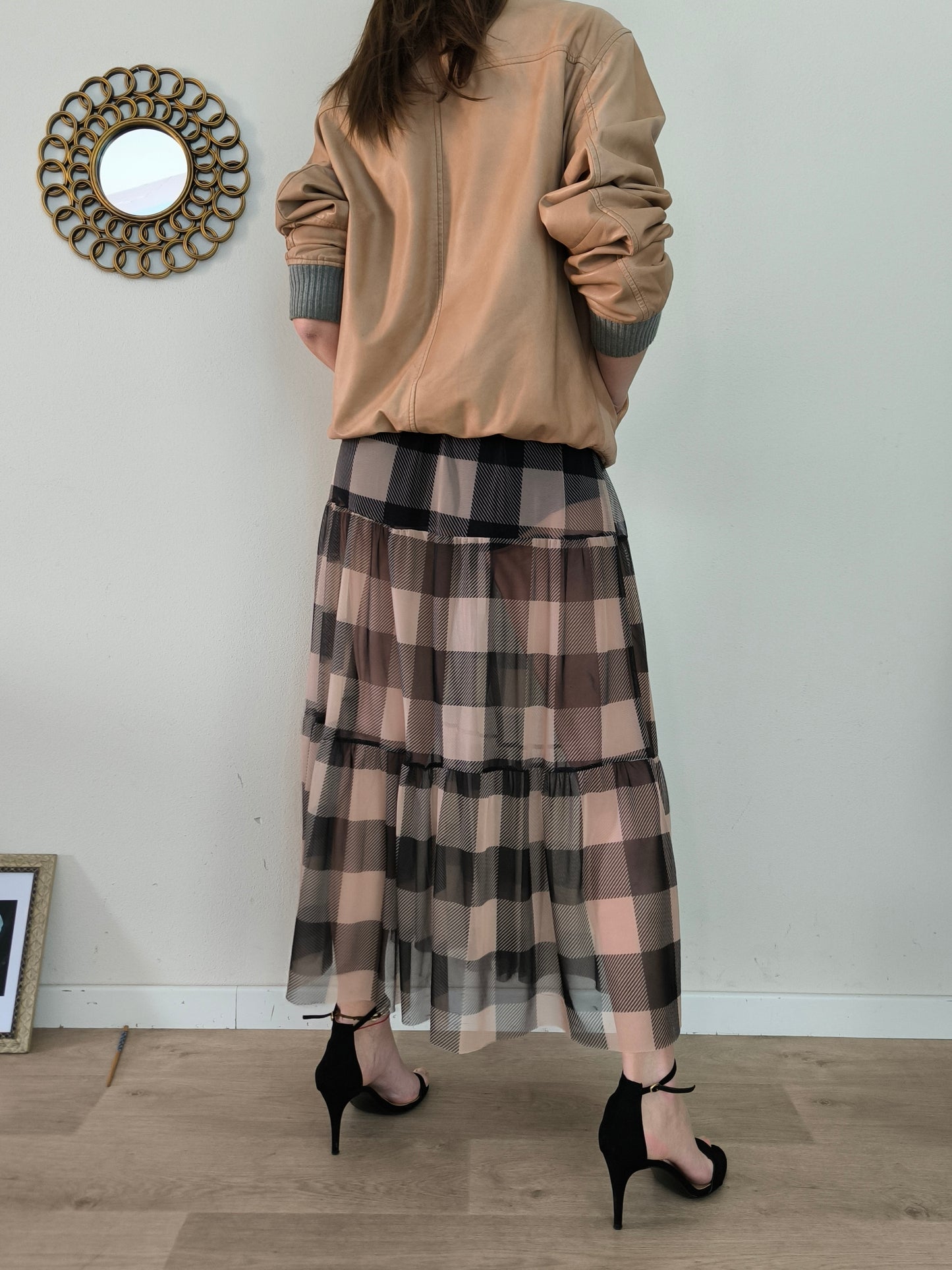 Bomber in Nappa Lucchesi beige