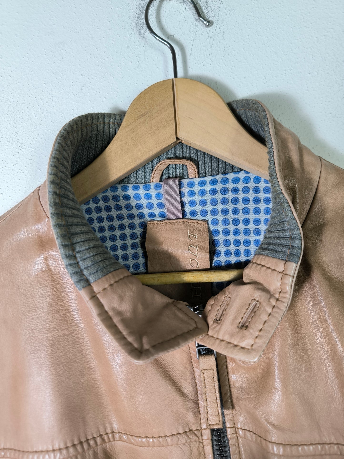 Bomber in Nappa Lucchesi beige
