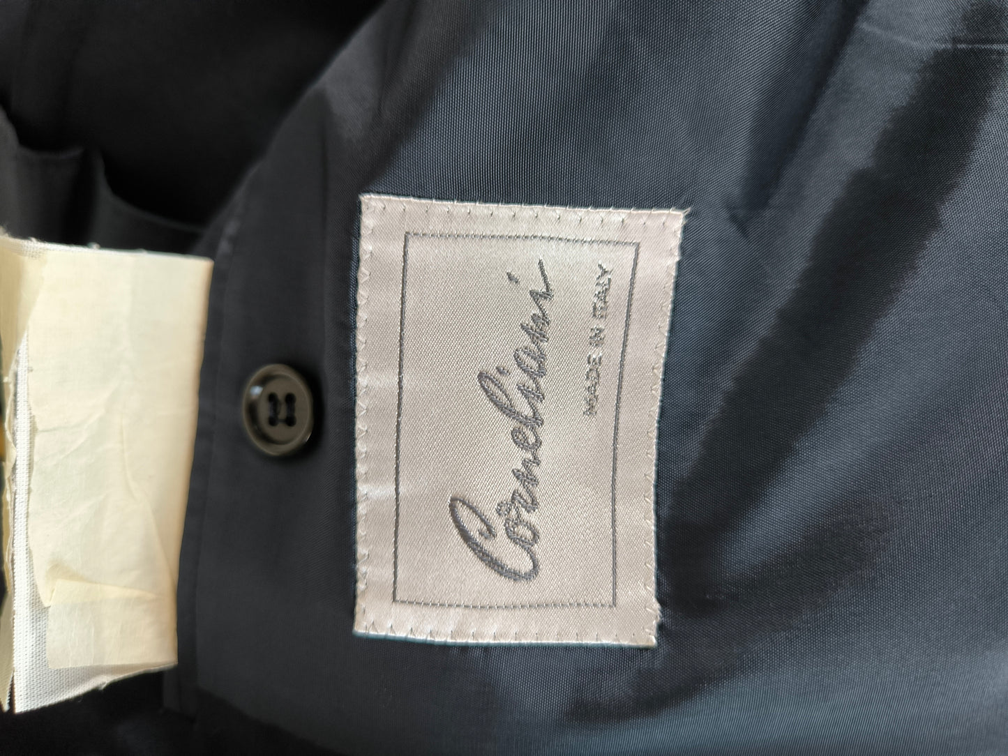 Blazer Corneliani blu pura lana vergine