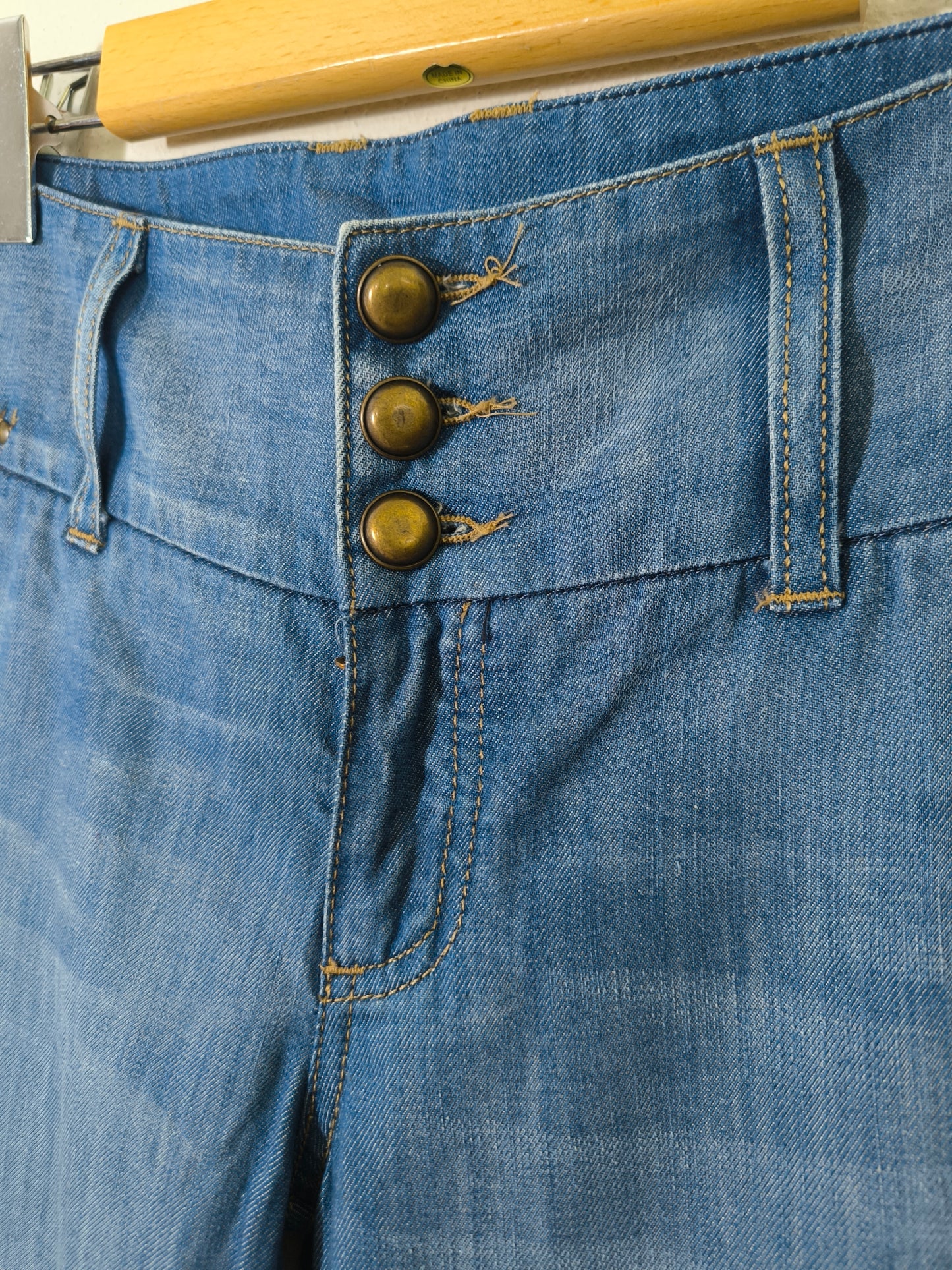 Jeans Benetton vintage a gamba larga tg 42