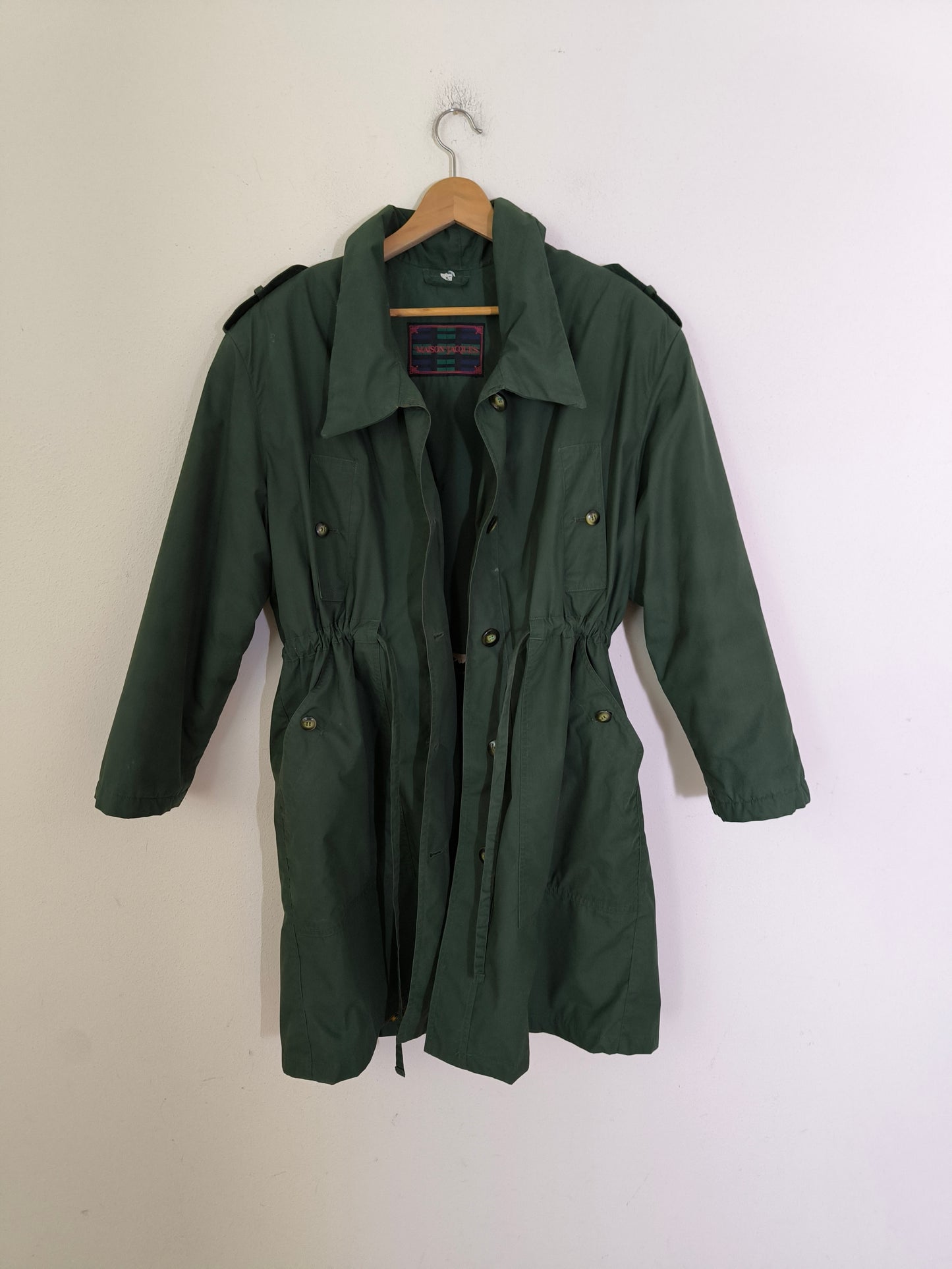 Trench imbottito anni 80 Maison Jacques
