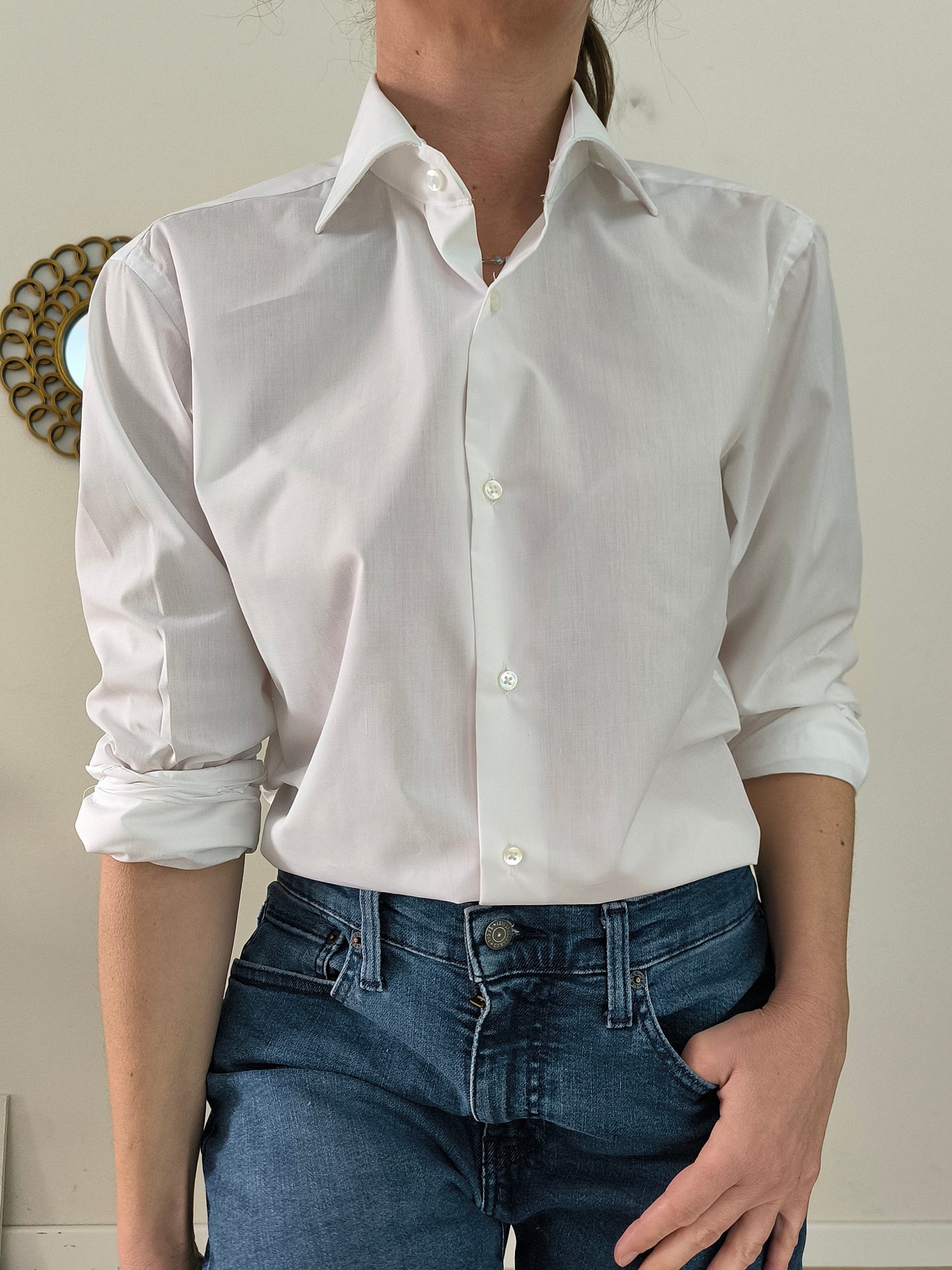 Camicia bianca puro cotone Keepman
