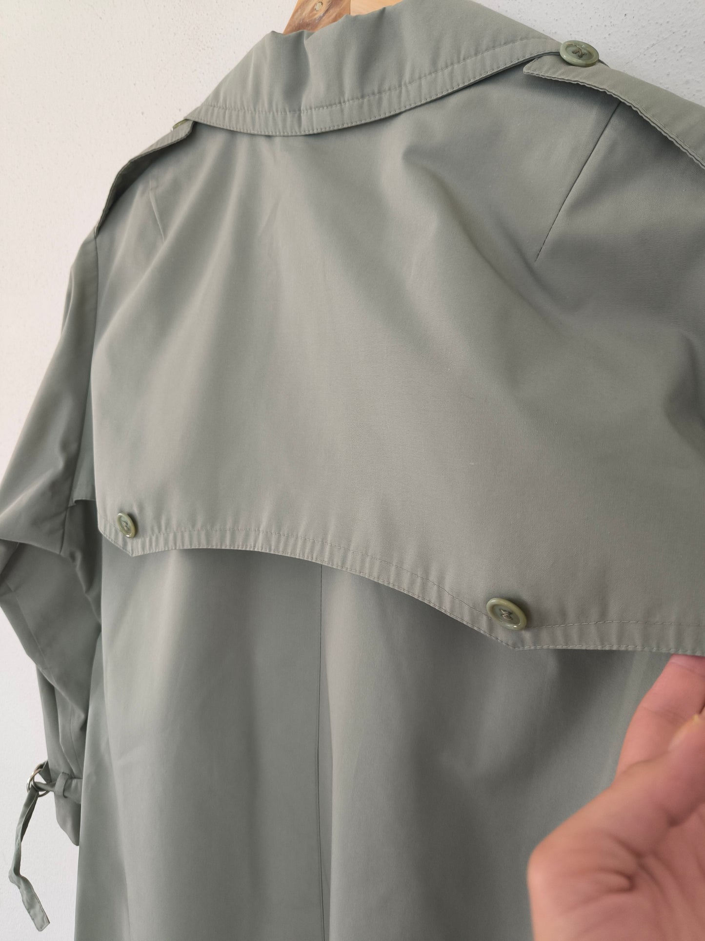 Trench menta/ ghiaccio vintage Arielle