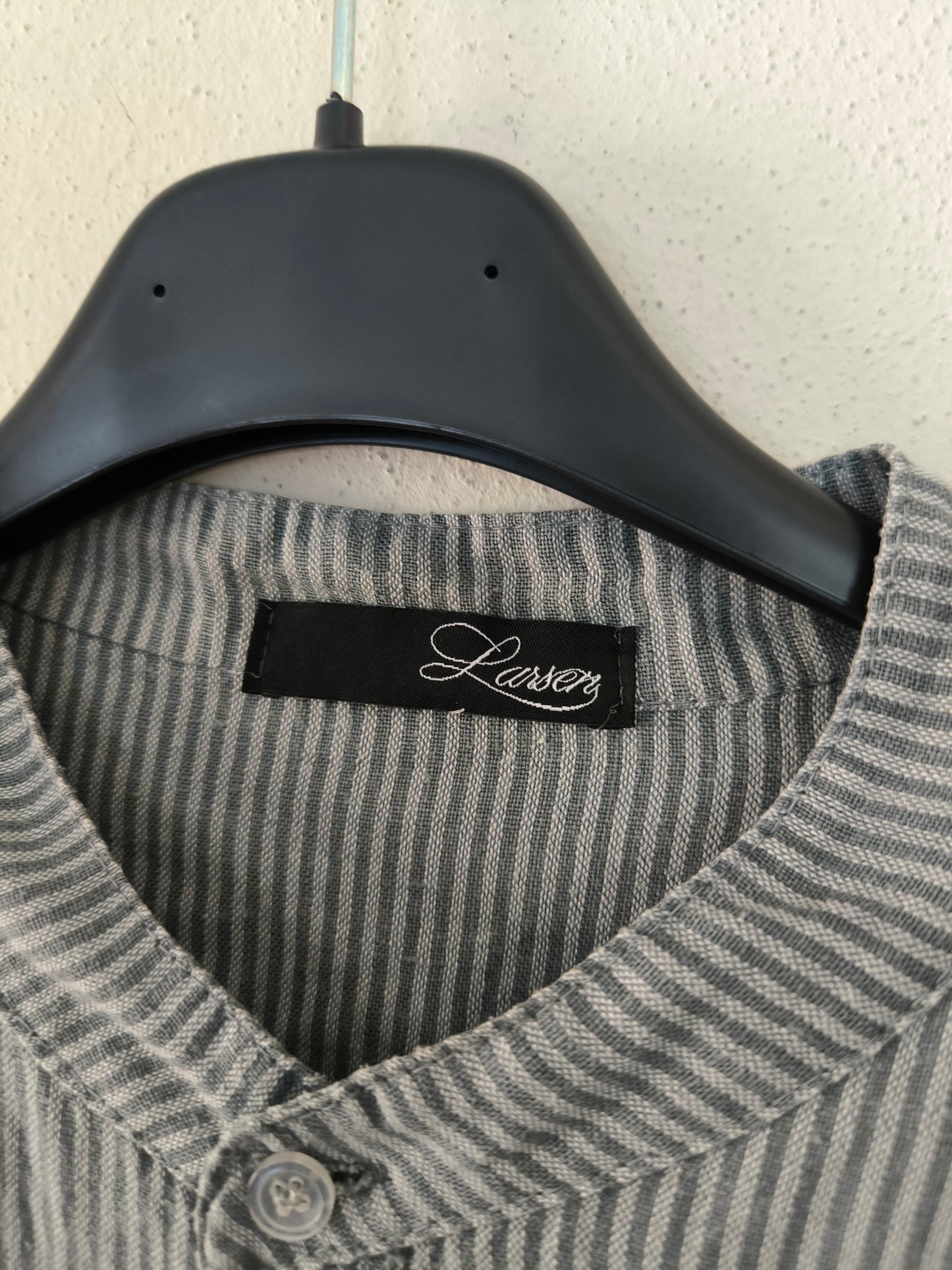 Camicia unisex in lino grigio