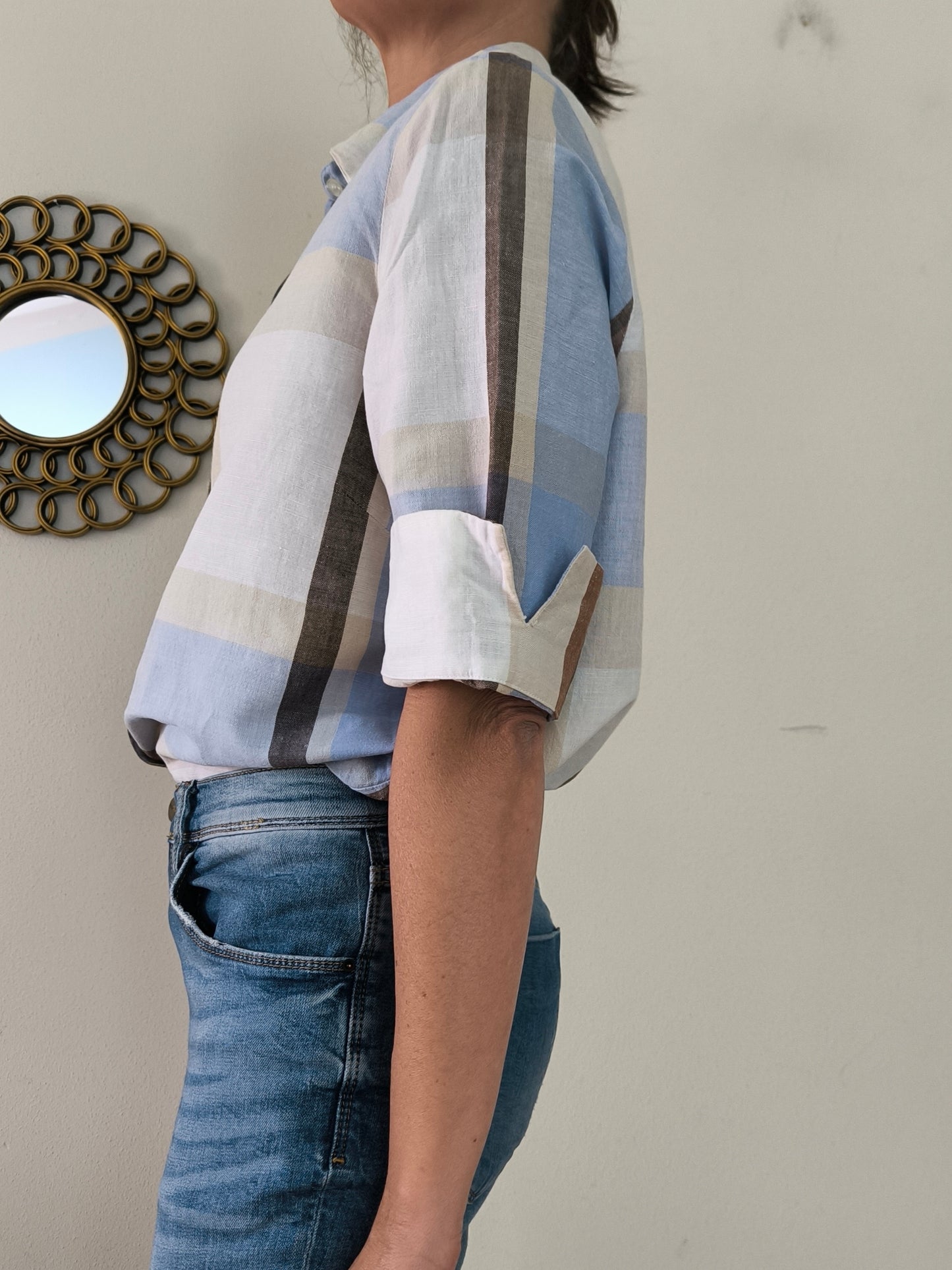 Camicia in cotone a quadri