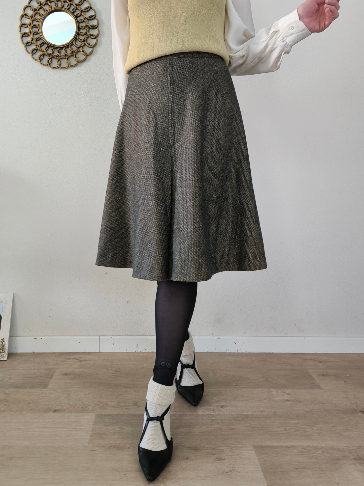 Gonna anni 50 in tweed tg M
