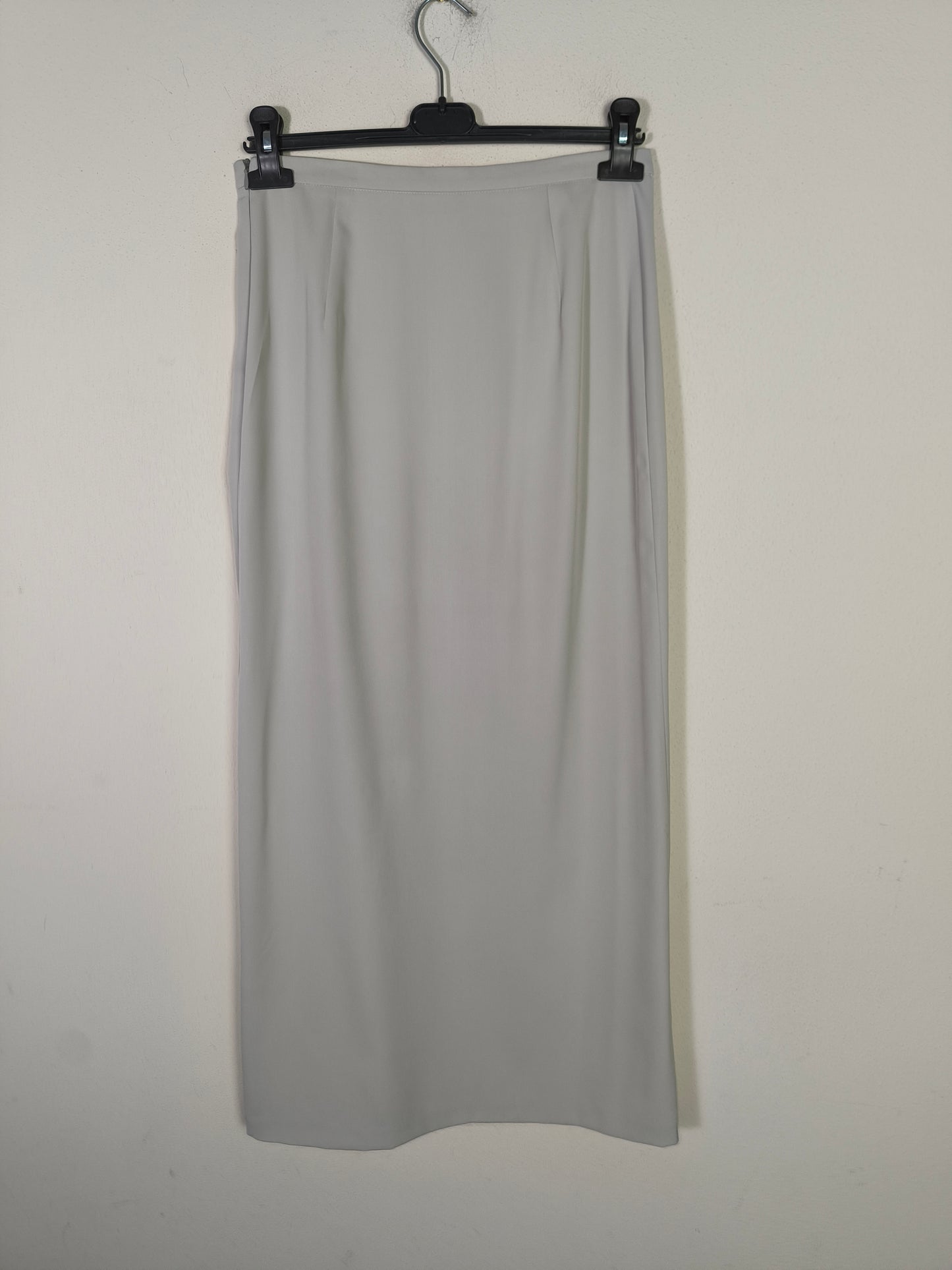 Gonna lunga ghiaccio con zip laterale