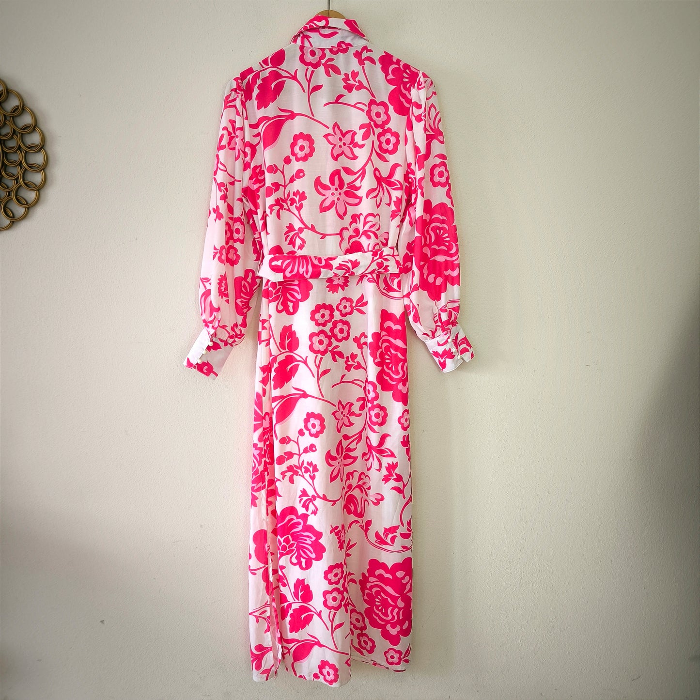 Abito lungo retrostyle flower power