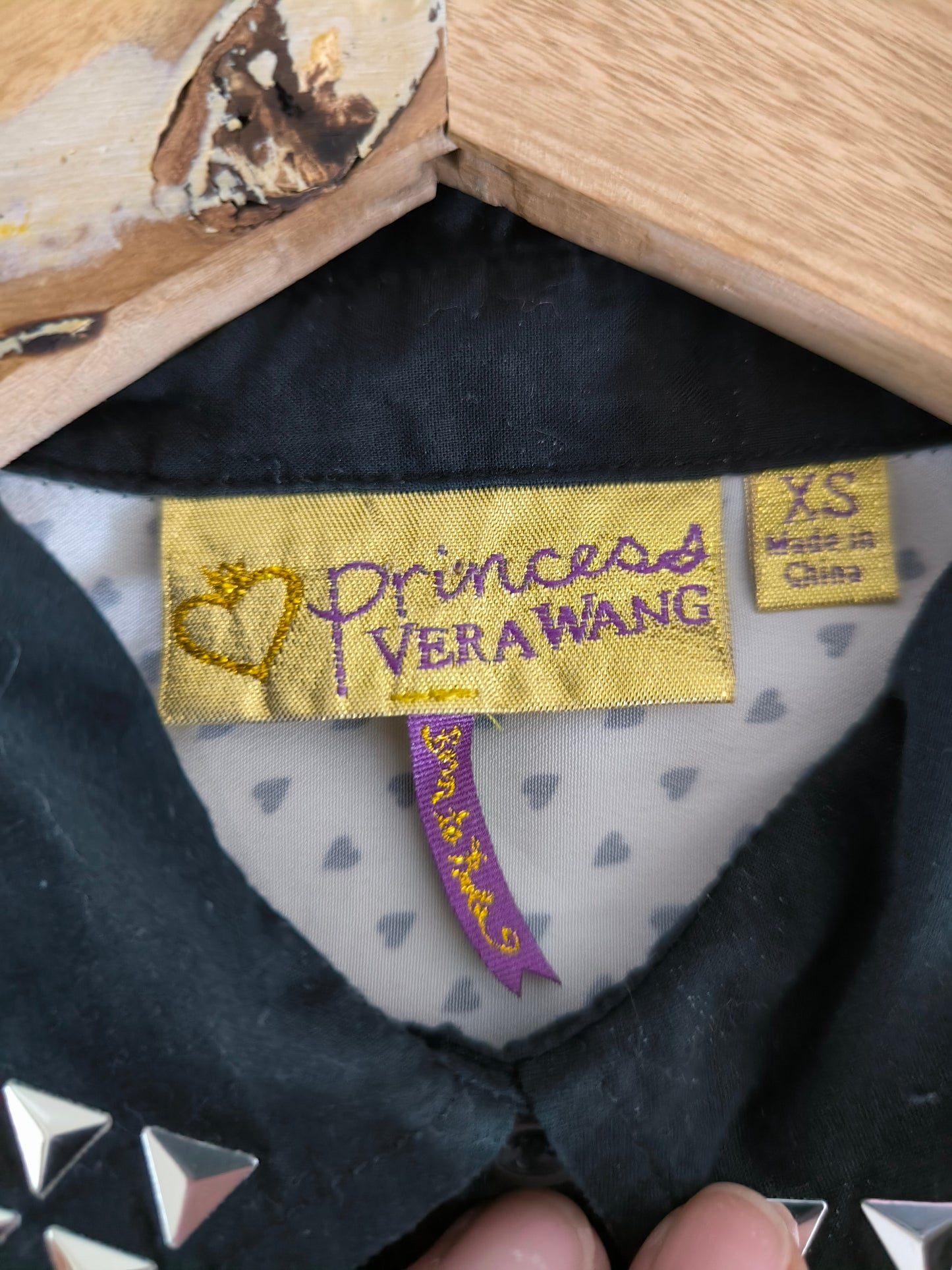 Camicetta Vera Wang Princess bianca con cuoricini