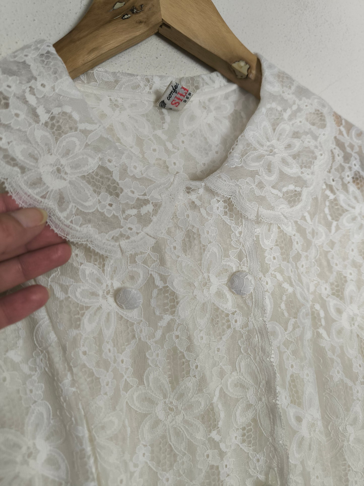 Vestaglina in pizzo anni 60