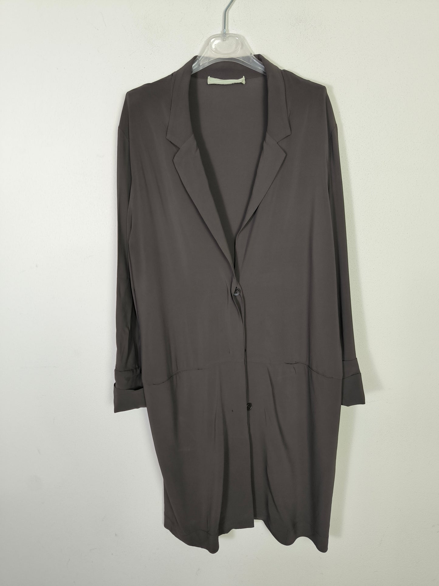 Cardigan lungo Liviana Conti in viscosa marrone
