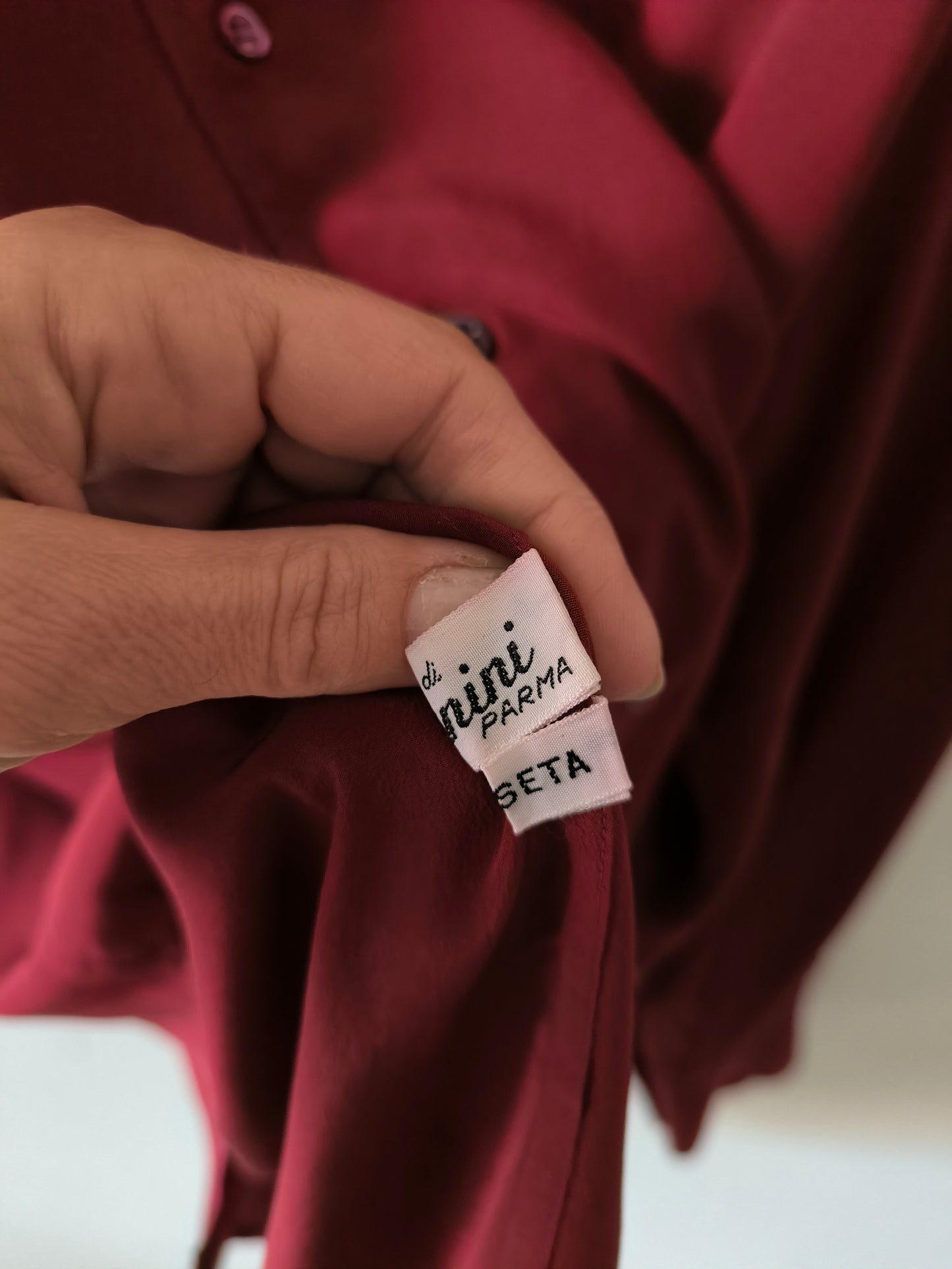 Camicetta bordeaux Zanolini pura seta