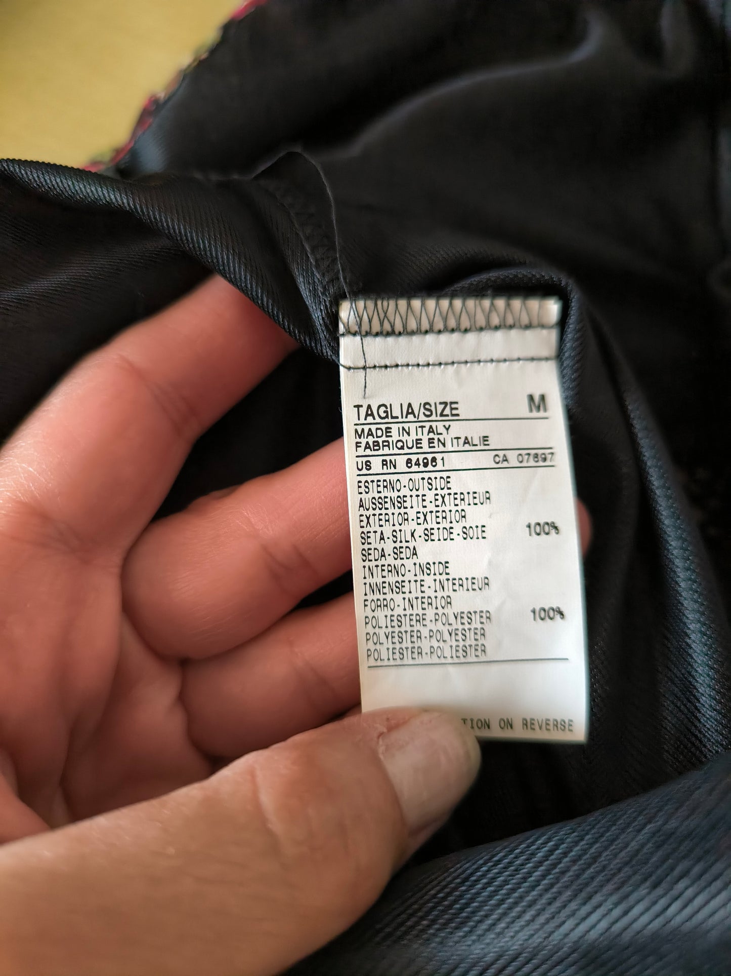 Abito smanicato in seta Benetton