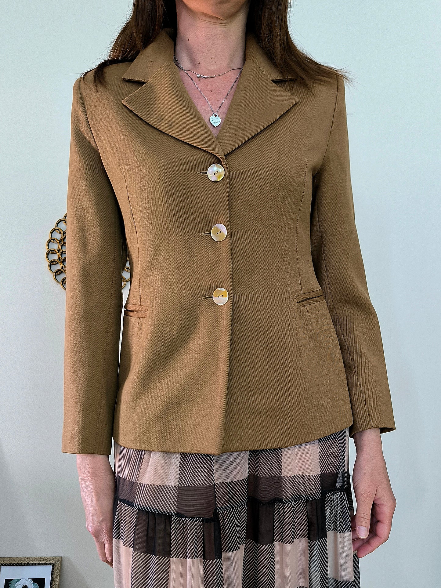 Blazer vintage cammello