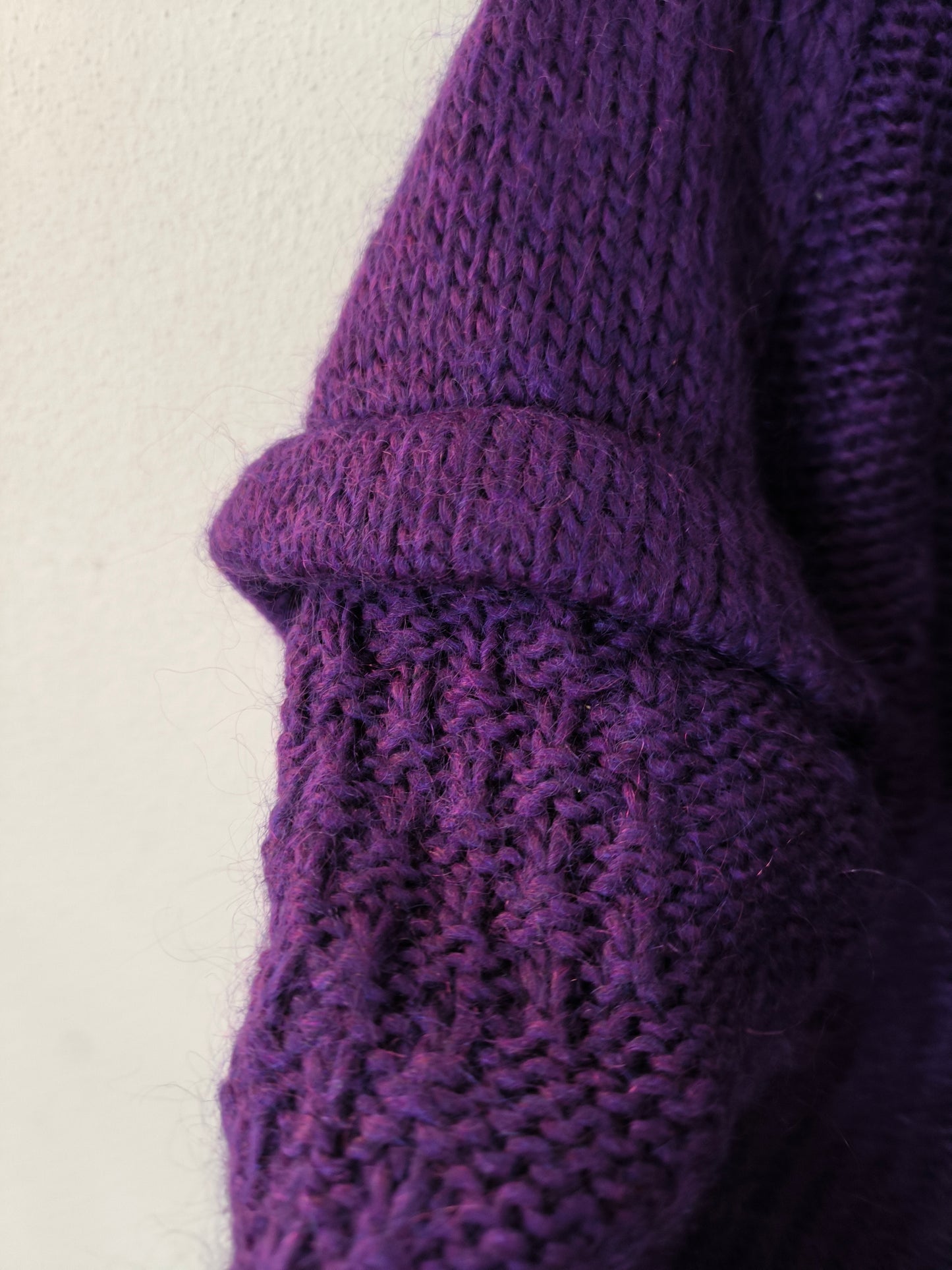 Maglione a maglia viola tg U
