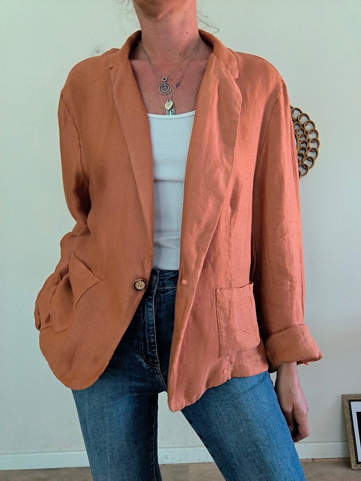 Blazer La fée Maraboutée in lino