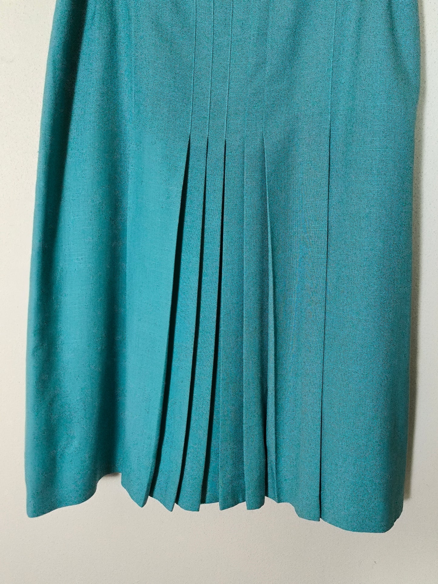 Gonna vintage turchese in cotone