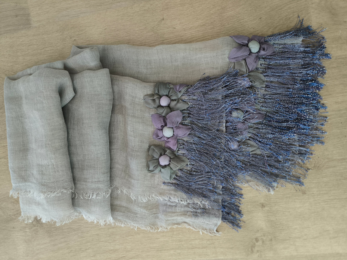 Sciarpa foulard Saldarini grigio