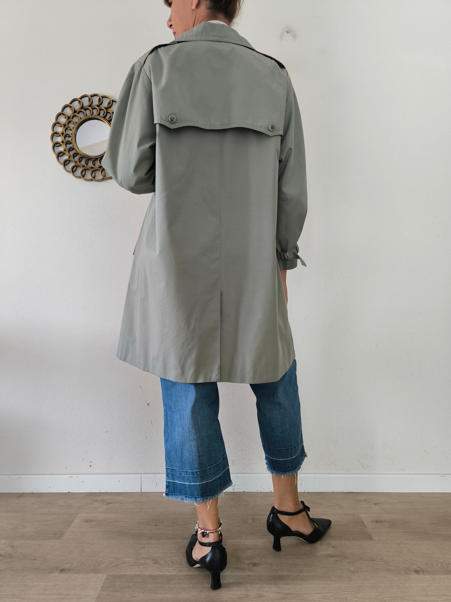 Trench menta/ ghiaccio vintage Arielle