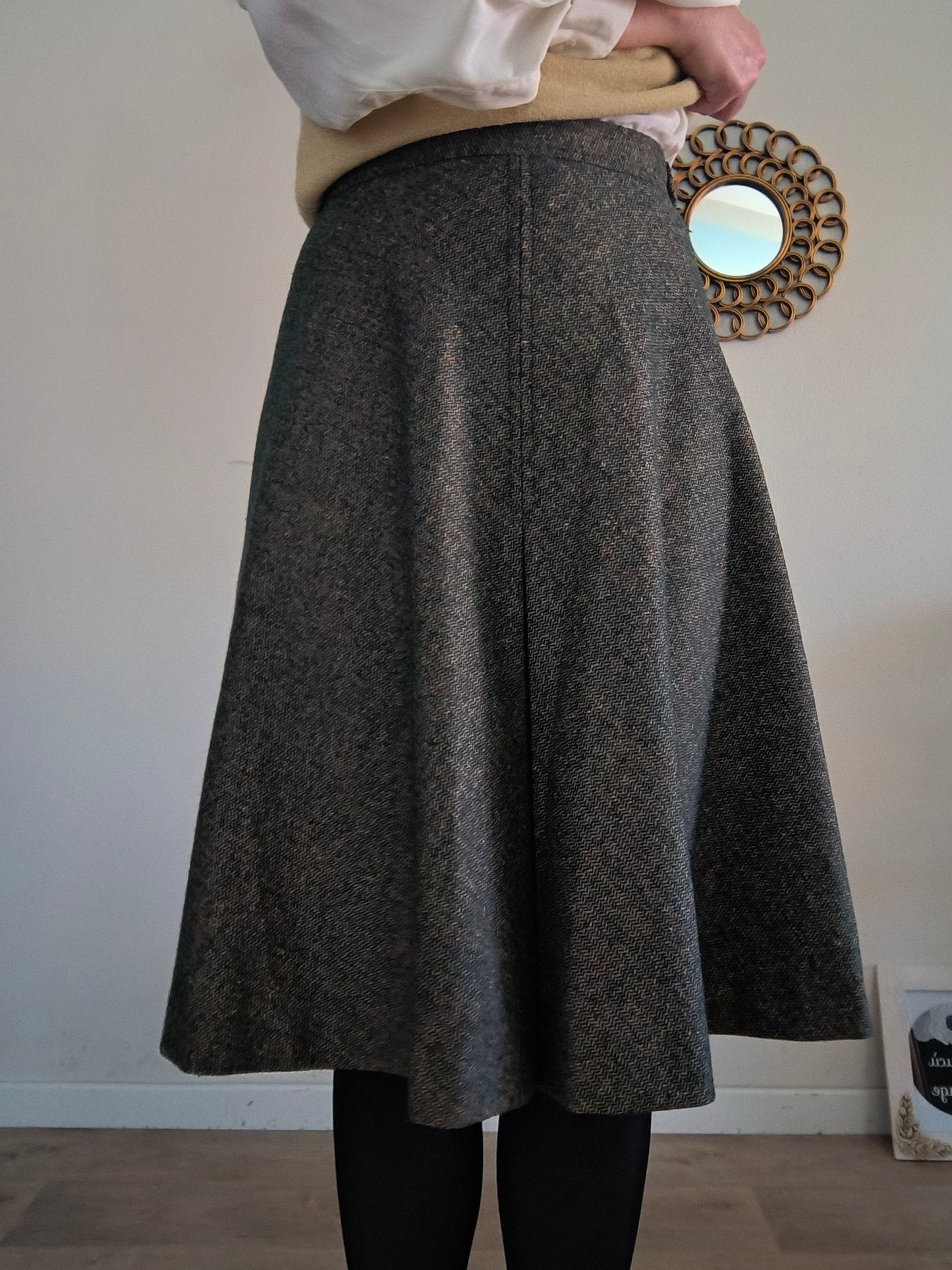 Gonna anni 50 in tweed tg M
