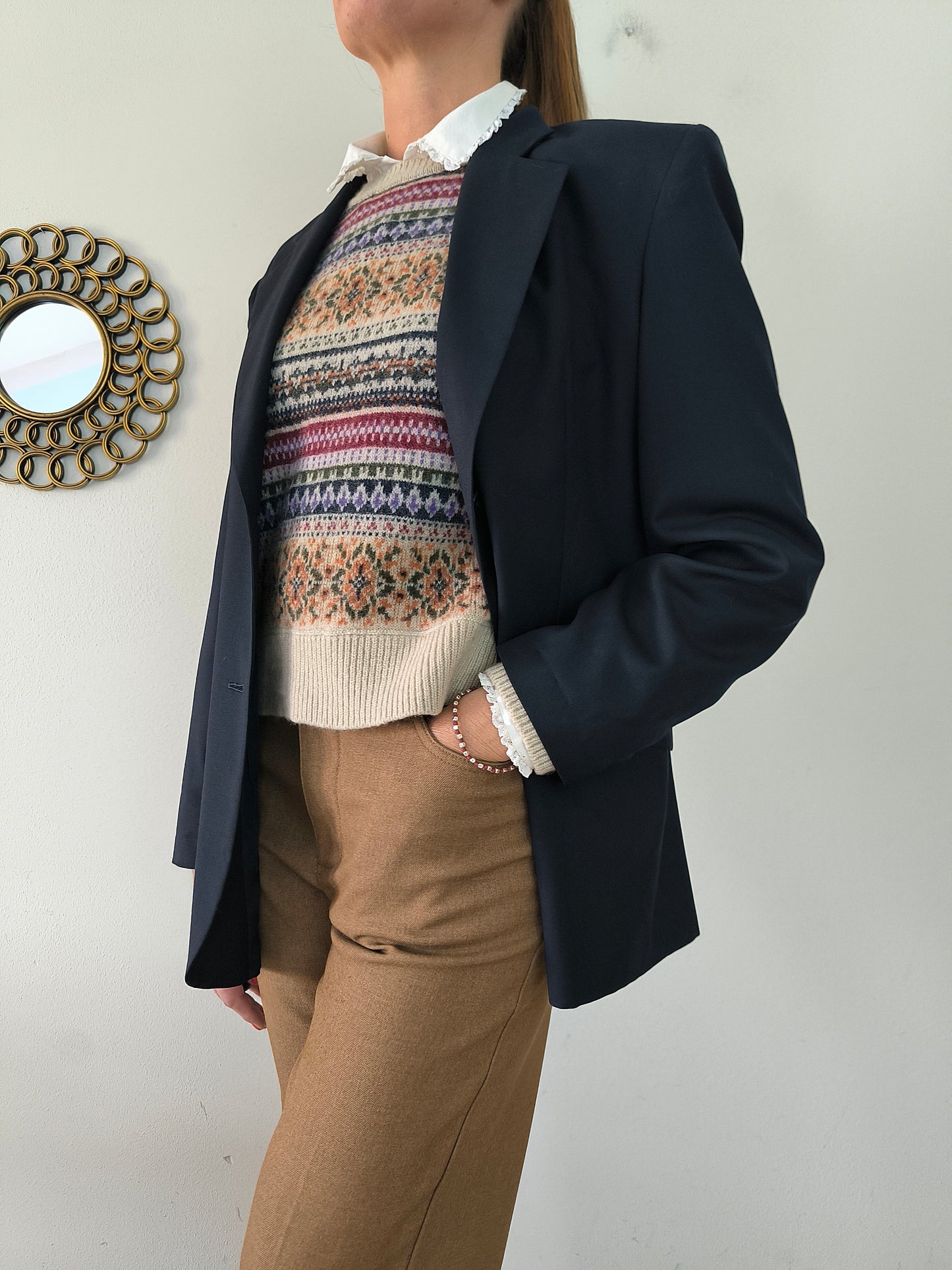Blazer Sisley blu notte tg L