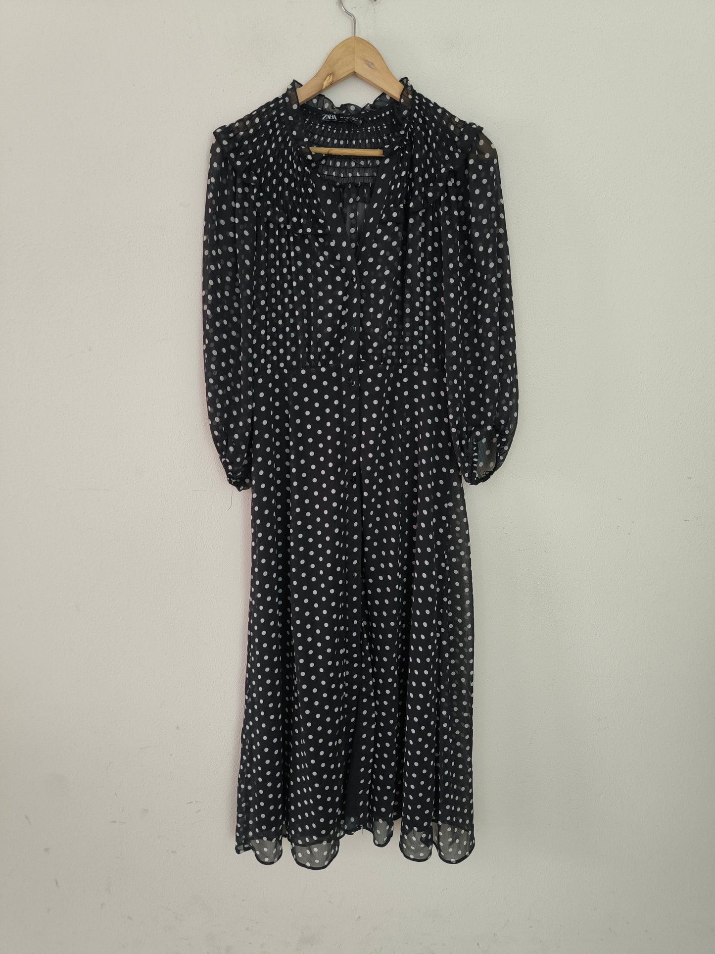 Zara Abito Polka Dots nero
