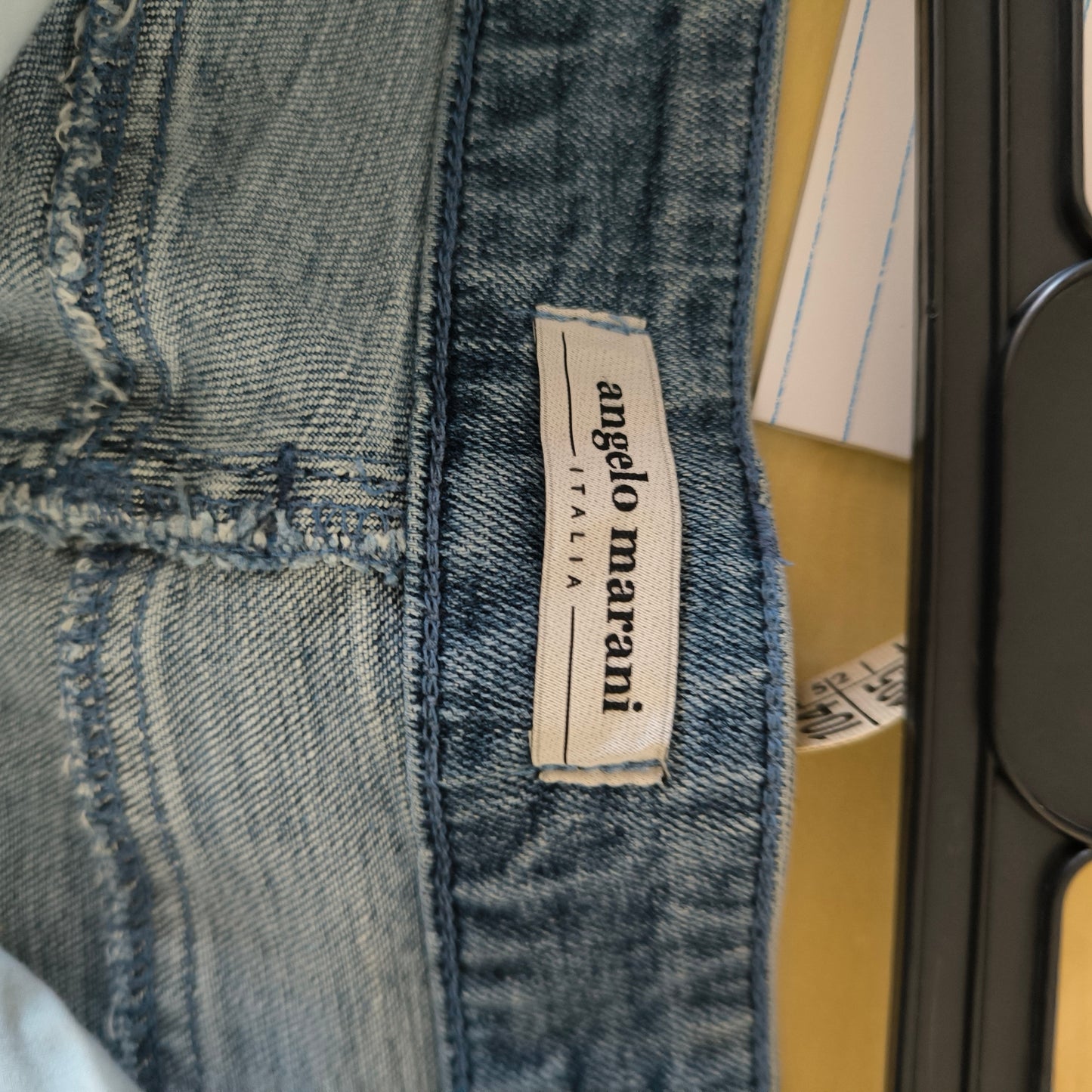 Gonna in Denim Angelo Marani con pizzo tg 50