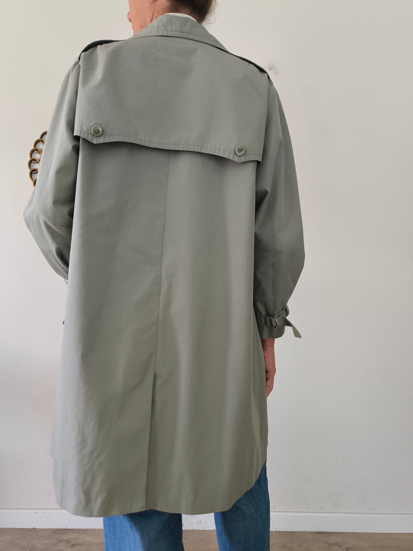 Trench menta/ ghiaccio vintage Arielle