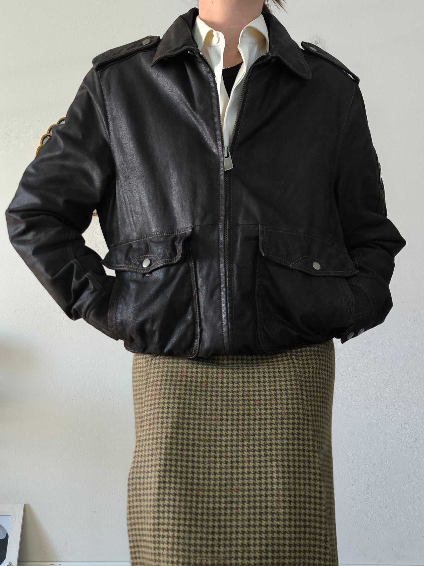 Giubbino in pelle unisex