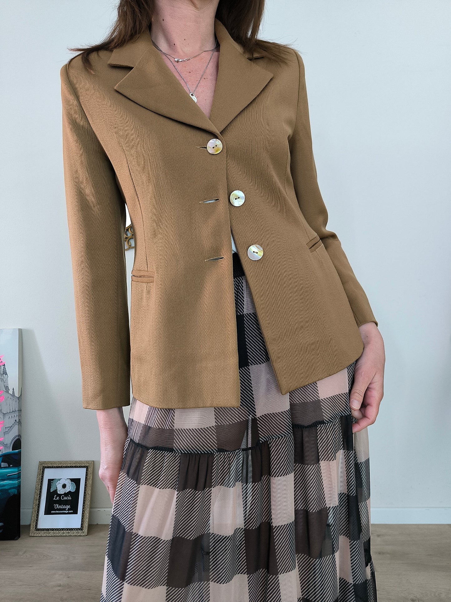 Blazer vintage cammello