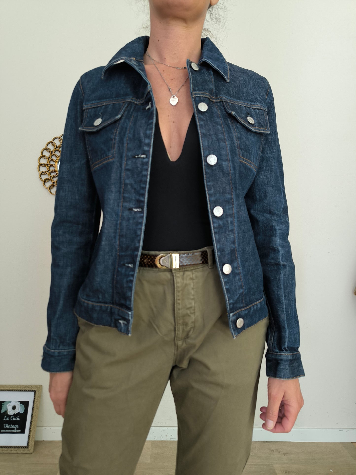 Giubbino in denim Helmut Lang tg S
