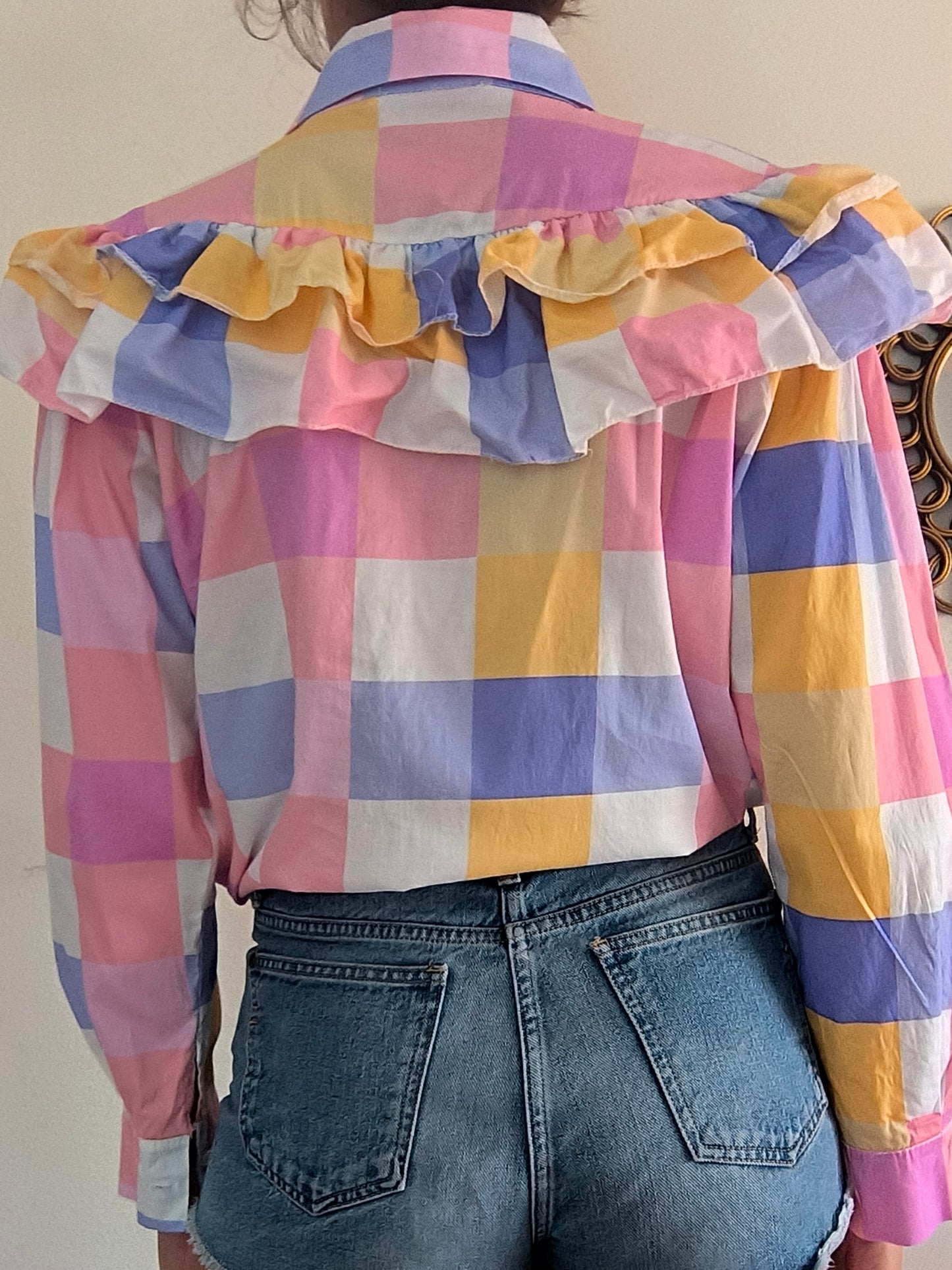 Camicetta Timiami in cotone a quadri rosa