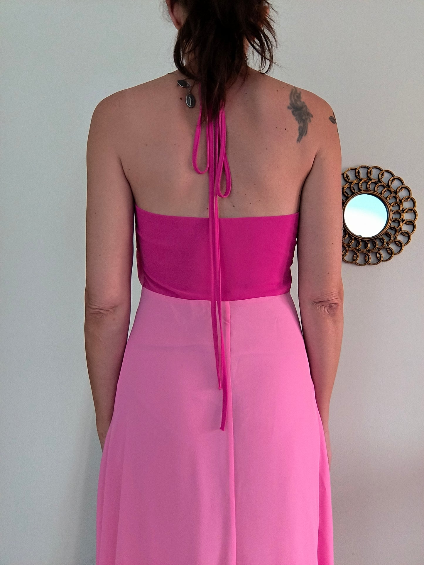 Abito lungo rosa