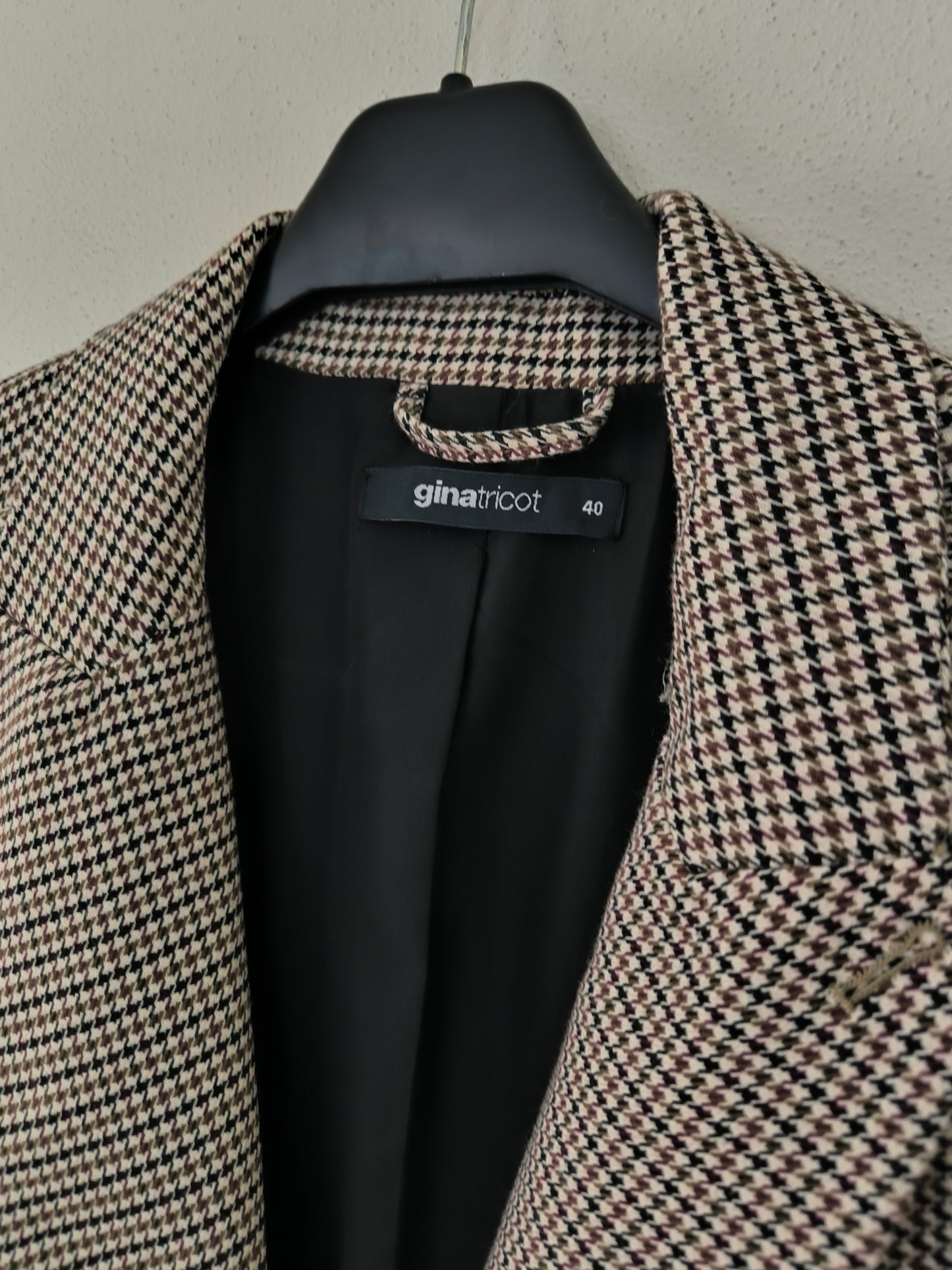 Blazer pied de poule Gina Tricot
