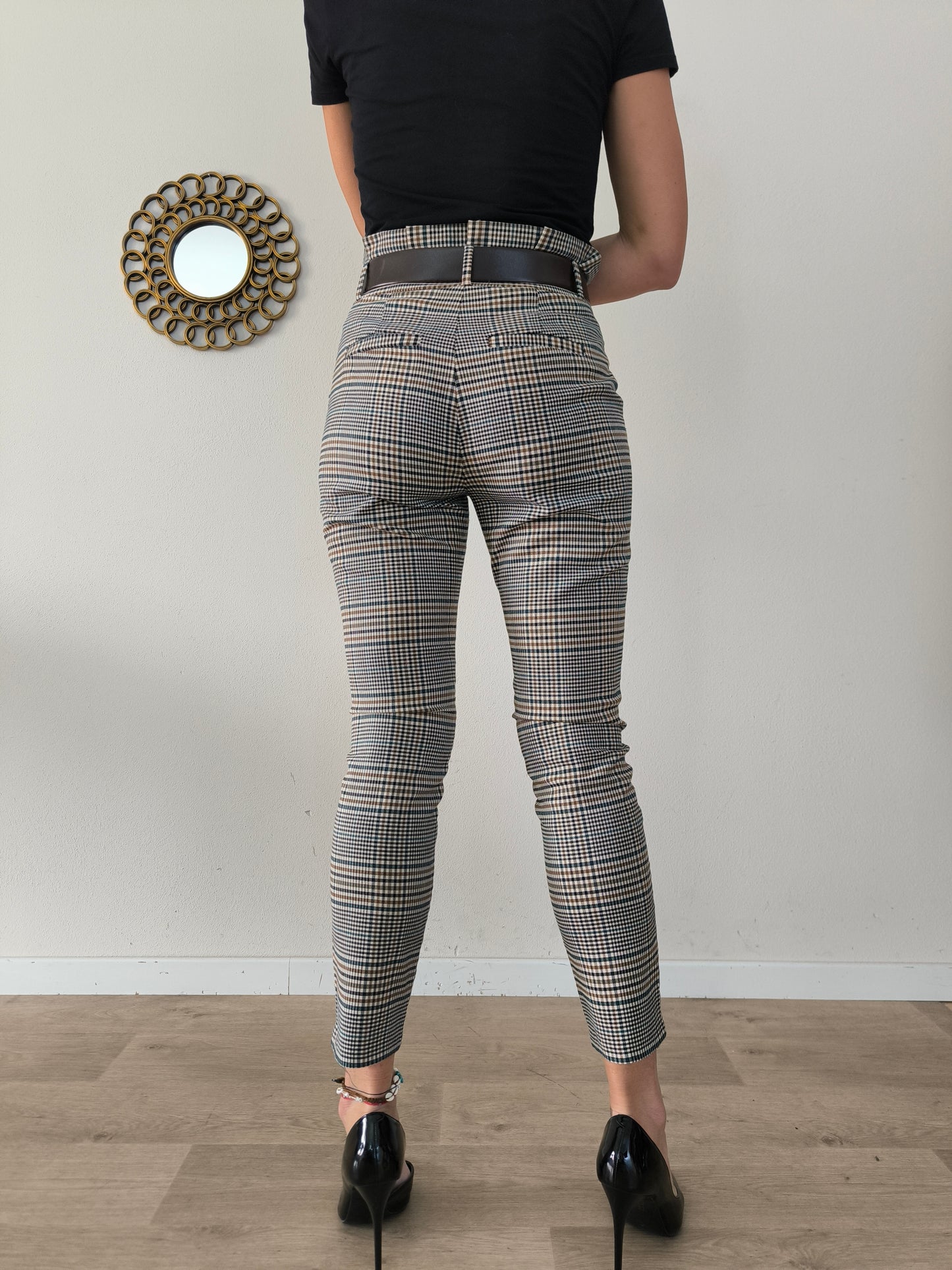 Pantalone vita alta principe di Galles tg S