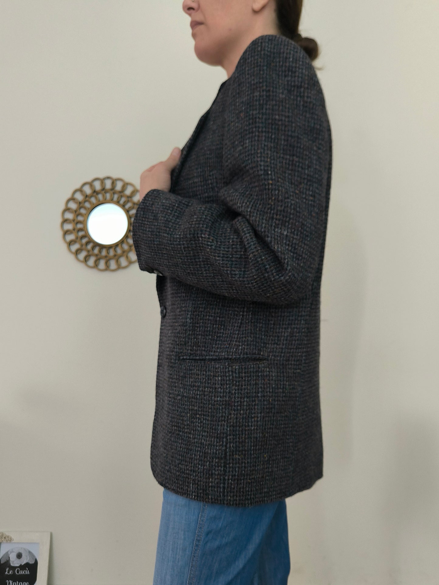 Blazer in tweed inglese Harris Tweed
