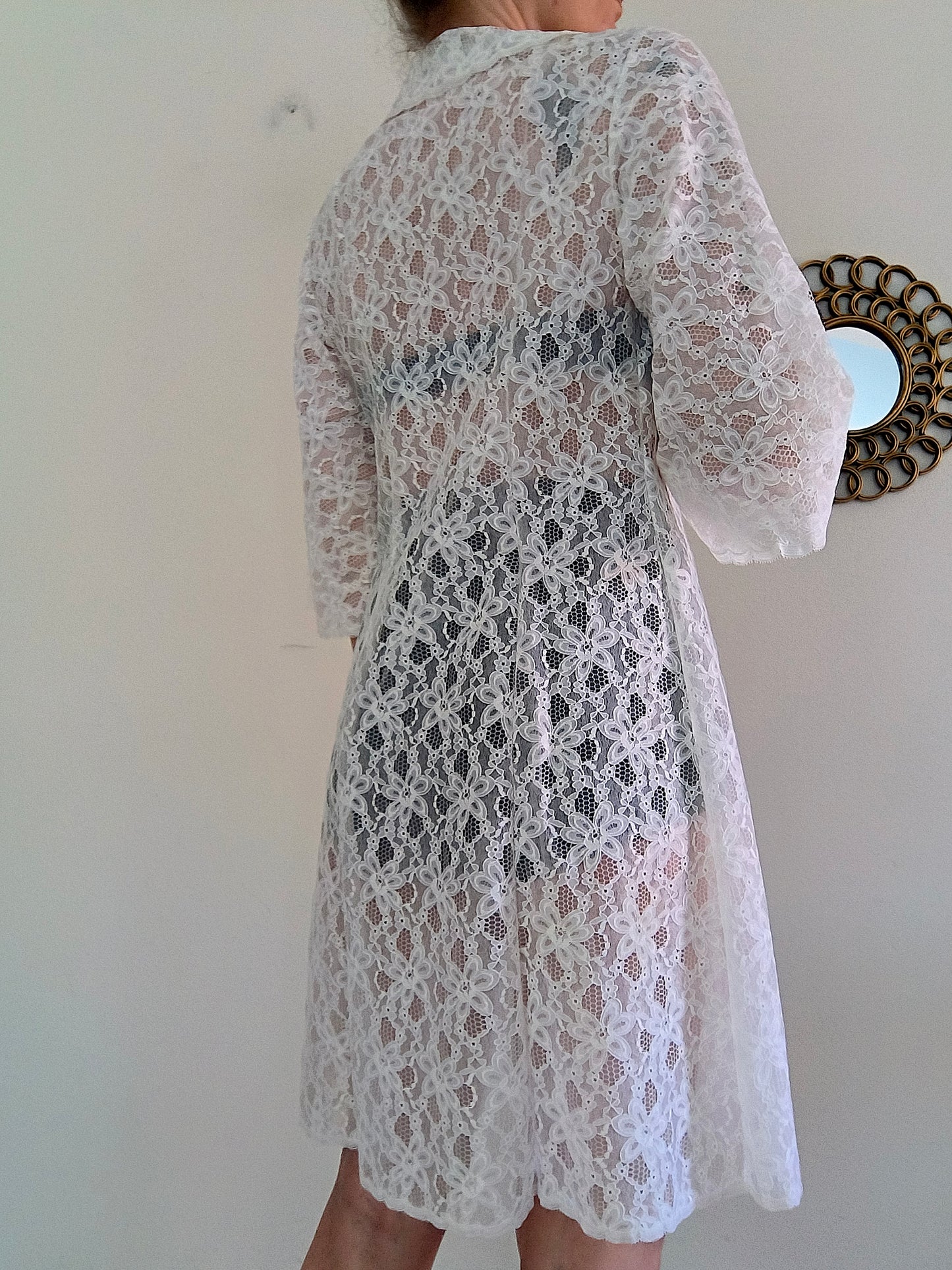 Vestaglina in pizzo anni 60