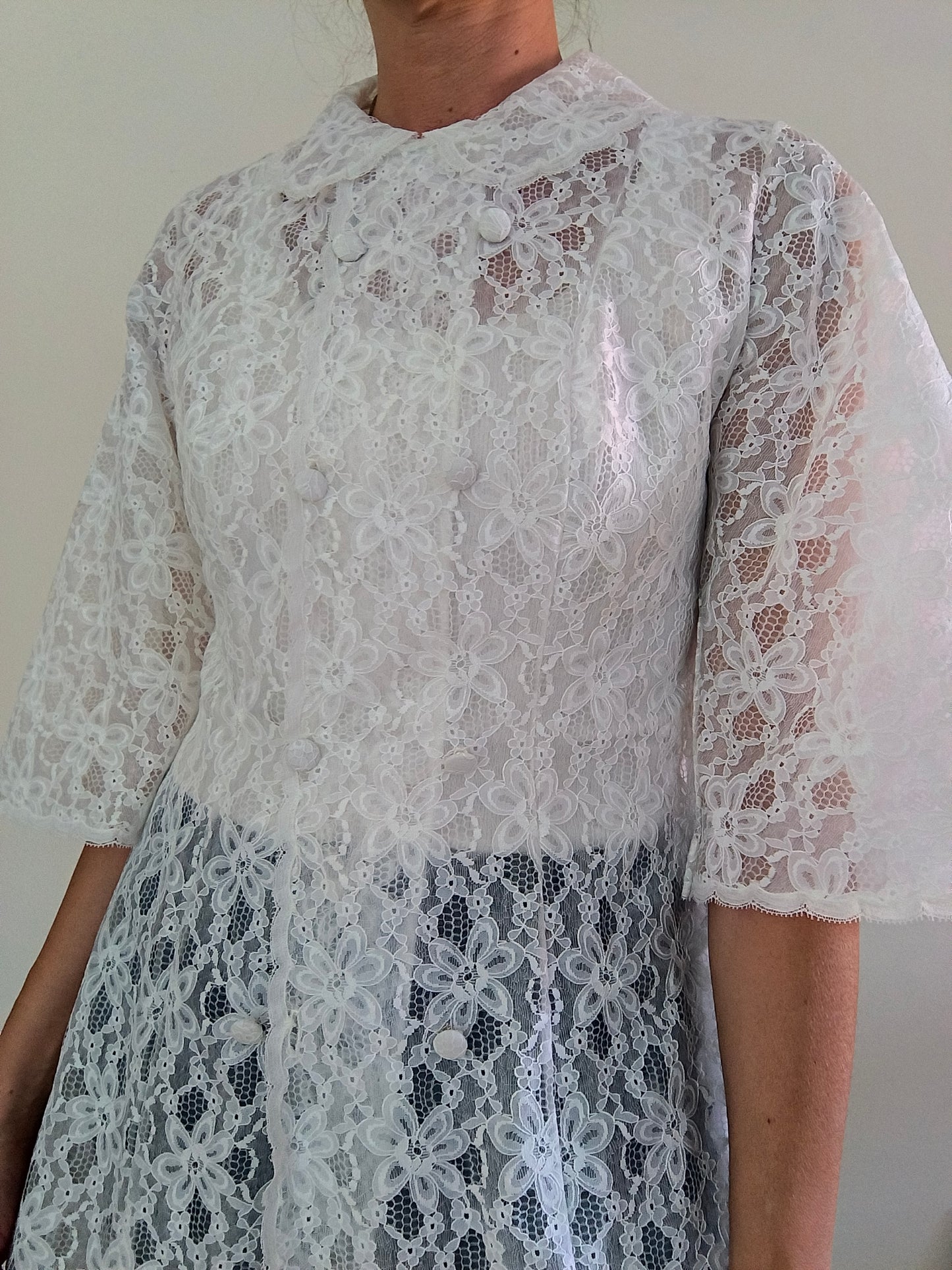 Vestaglina in pizzo anni 60