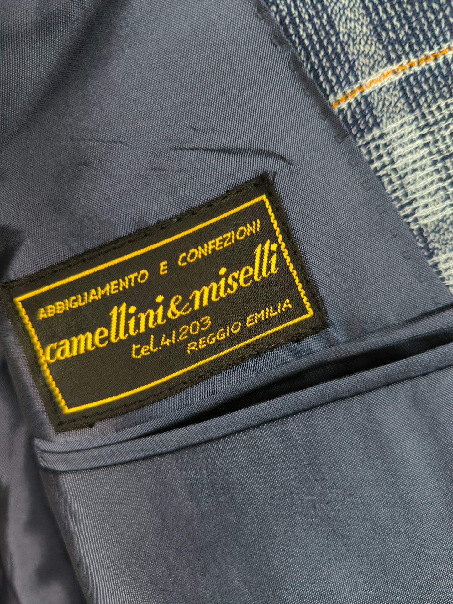Blazer sartoriale Camellini e Miselli in cotone pesante