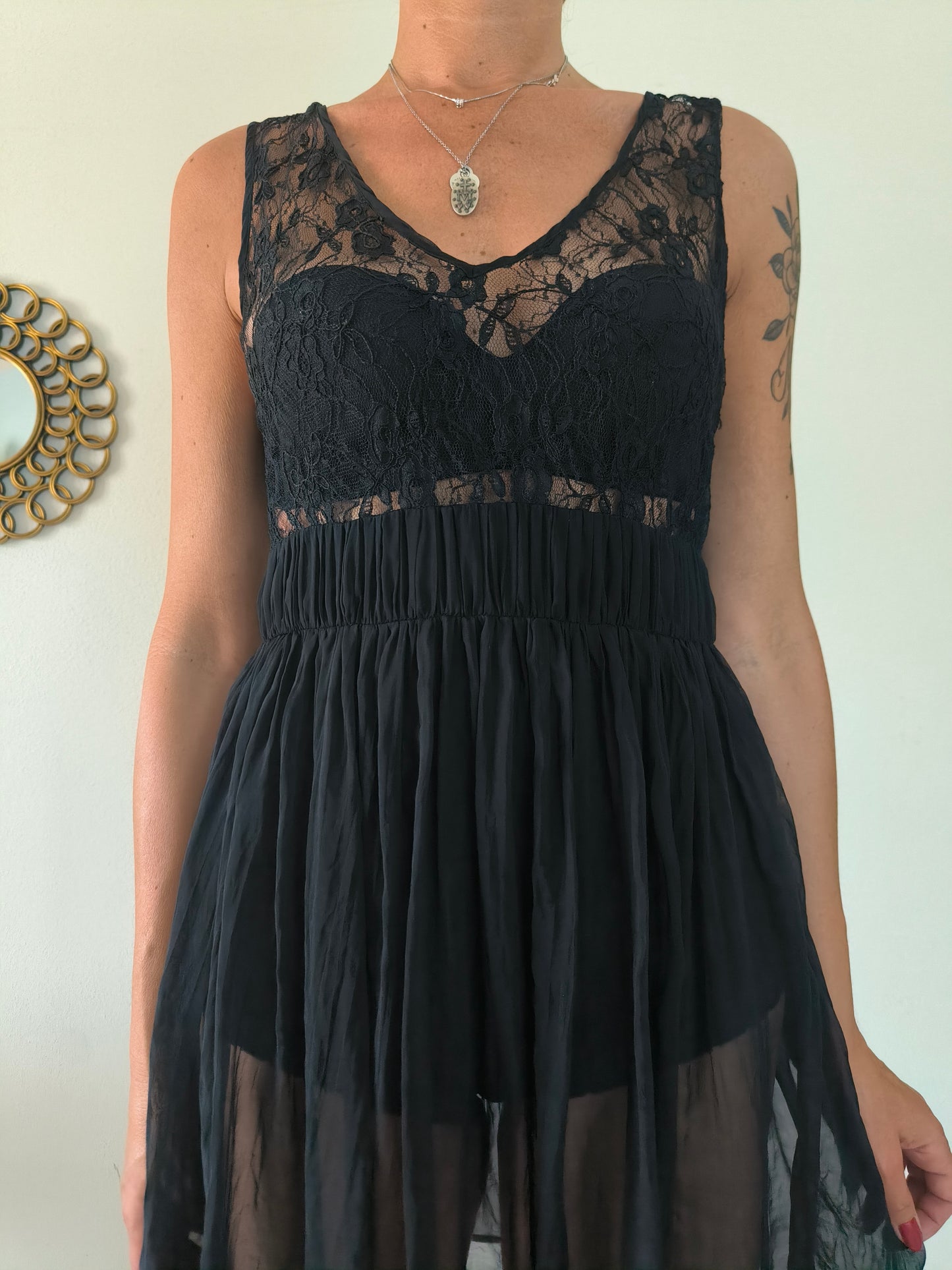 Abito sottoveste Twin Set nero
