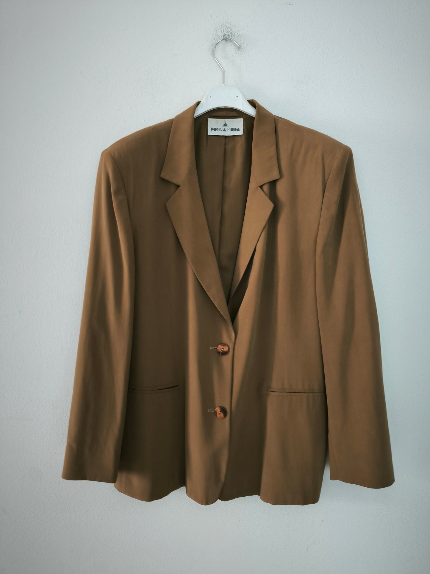 Blazer cammello vintage in viscosa
