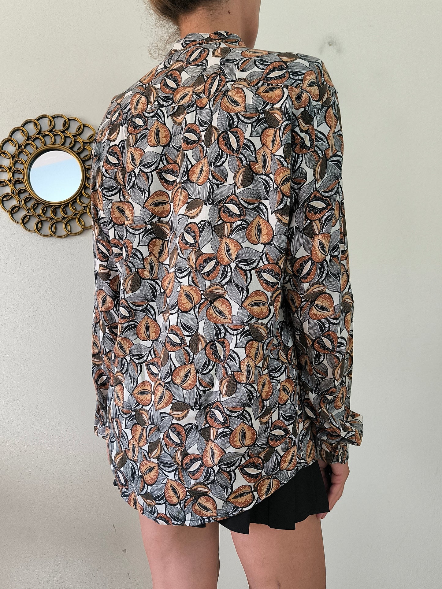 Camicia unisex fantasia in viscosa