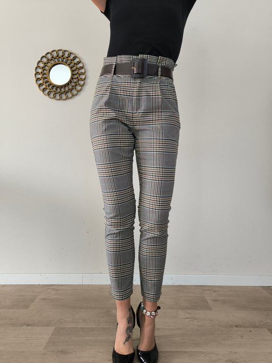 Pantalone vita alta principe di Galles tg S