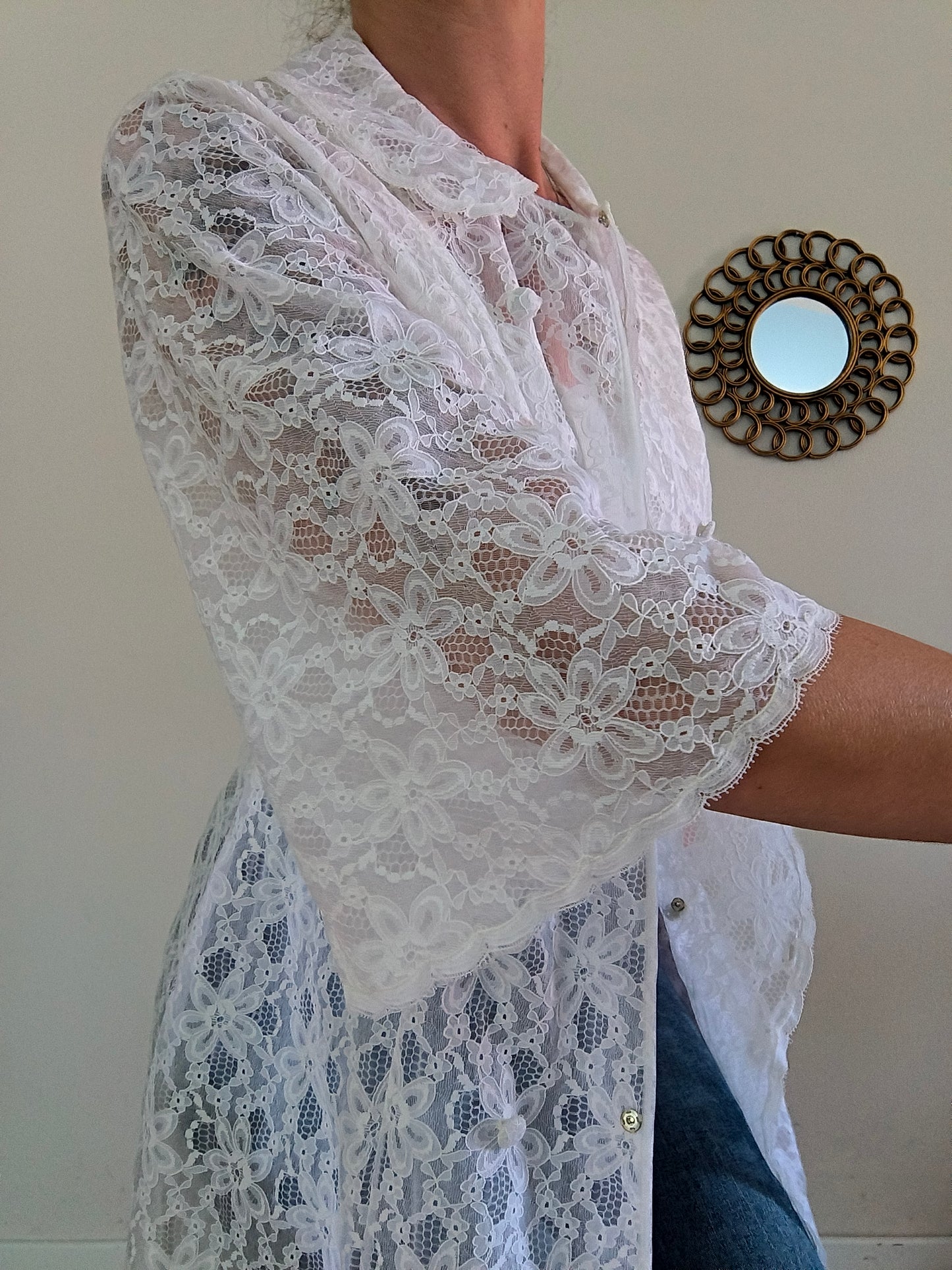 Vestaglina in pizzo anni 60