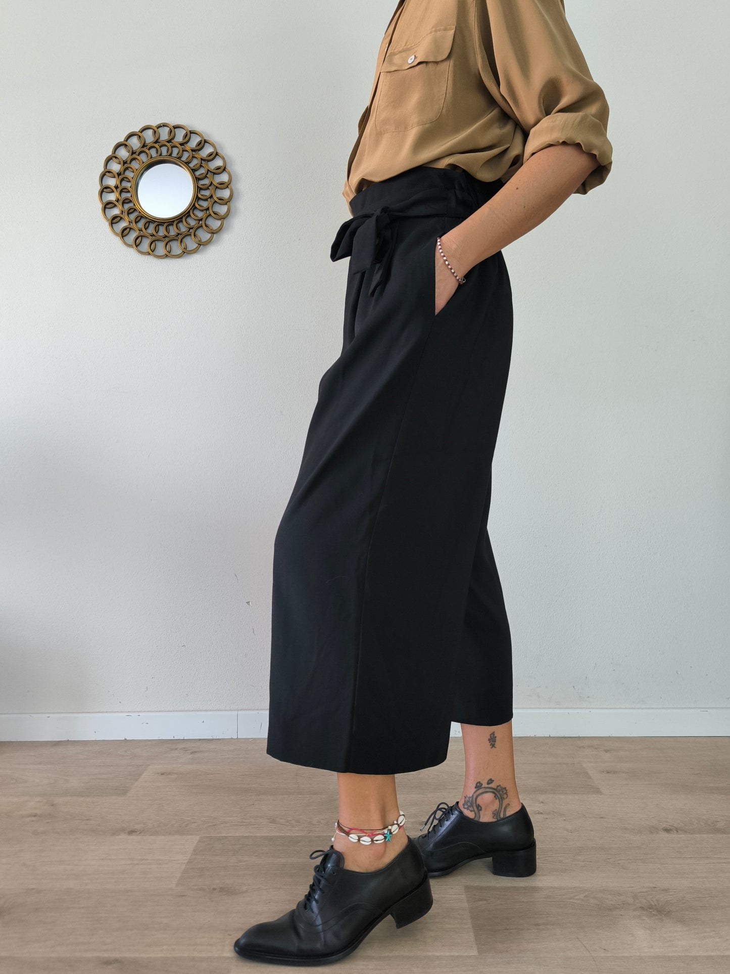Pantapalazzo ampio Zara nero tg M
