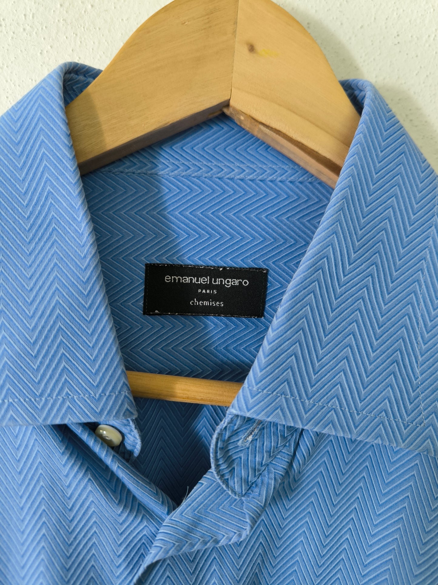 Ungaro camicia azzurra maschile/unisex